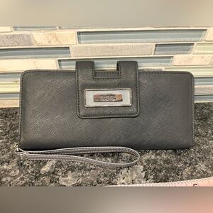 Kenneth Cole Reaction Wristlet Wallet Black/Grey